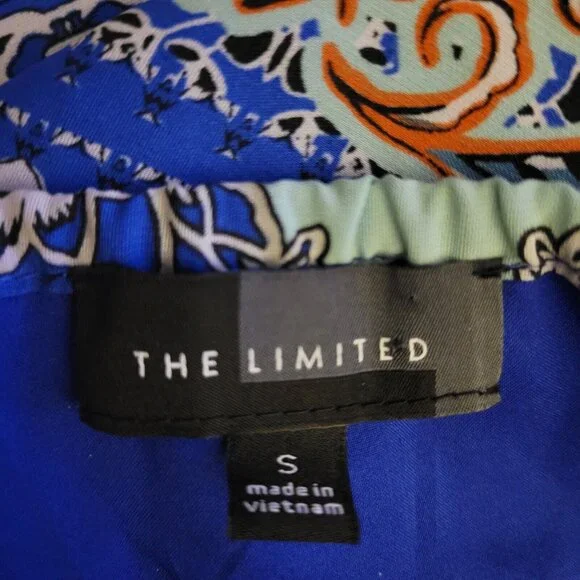 The Limited Floral Lined Maxi Dress Side Slit Polyester Spandex Size Small - Picture 4 of 5